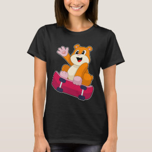 Hamster Skater Skateboard T Shirt