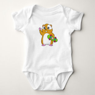 Hamster Skater Skateboard T Shirt
