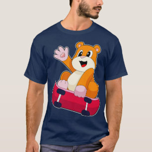 Hamster Skater Skateboard T Shirt