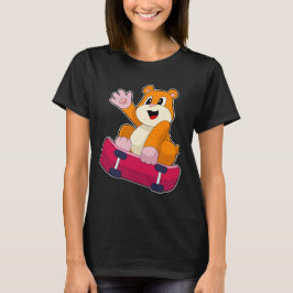 Hamster Skater Skidbräda T Shirt