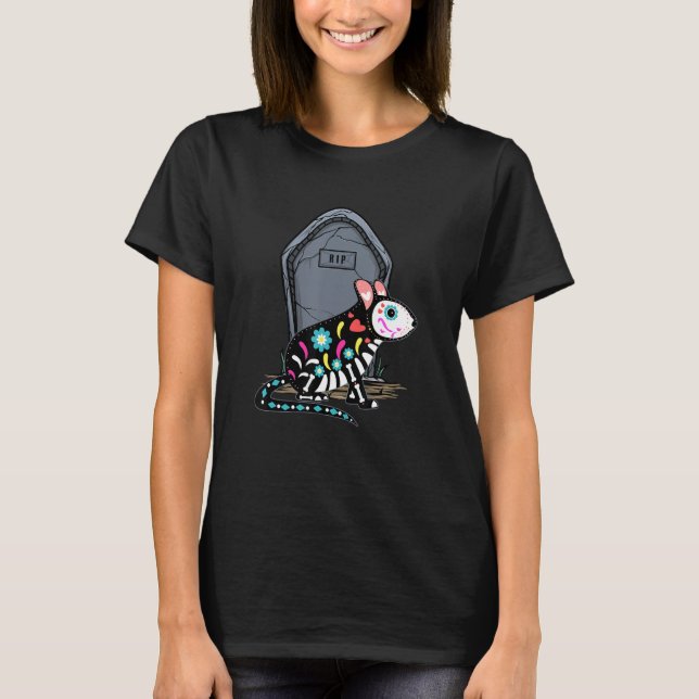 Hamster Skeleton Halloween for Boy Girl Kid T Shirt (Framsida)