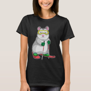 Hamster Skidåkare Skidåkning T Shirt