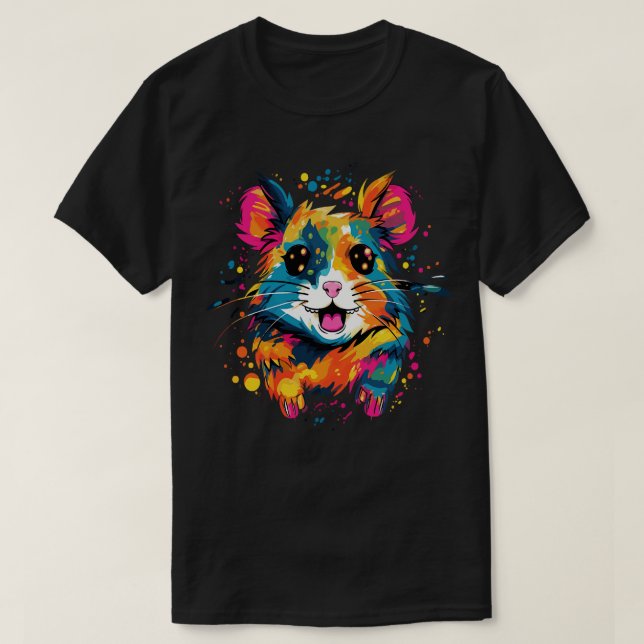 Hamster Smiling T Shirt (Design framsida)