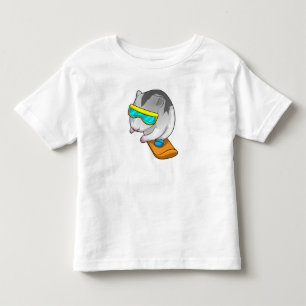 Hamster Snowboarder Snowboard T Shirt
