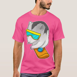 Hamster Snowboarder Snowboard T Shirt