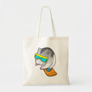 Hamster Snowboarder Snowboard Tygkasse