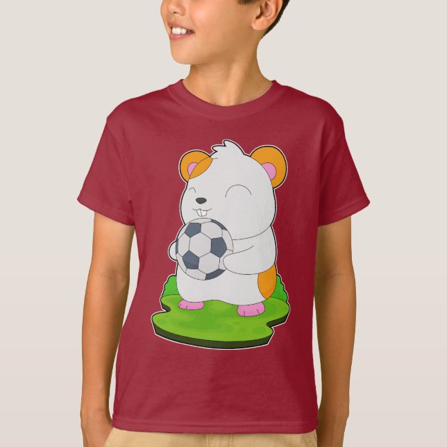 Hamster Soccer-spelare T Shirt (Framsida)