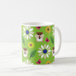Hamster & Solros sömlös mönster Kaffemugg