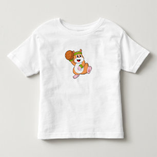 Hamster som Basketball-spelare med Basketball T Shirt