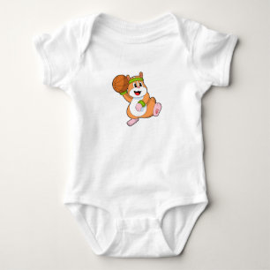 Hamster som Basketball-spelare med Basketball T Shirt