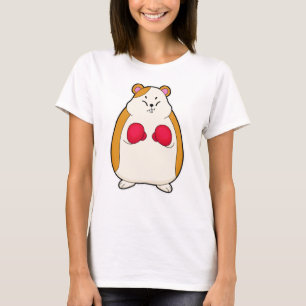 Hamster som Boxer med Boxinghandskar T Shirt