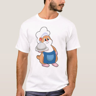 Hamster som Cook med Platter T Shirt