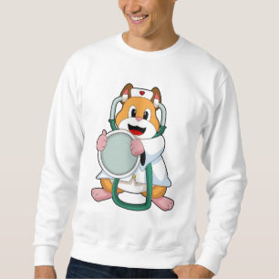 Hamster som Doktor med Stethoscope.PNG Lång Ärmad Tröja