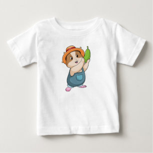 Hamster som Farmer med Zucchini T Shirt