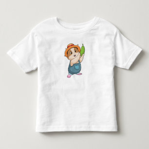 Hamster som Farmer med Zucchini T Shirt