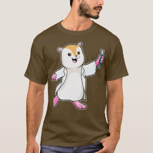 Hamster som forskare med provrör t shirt