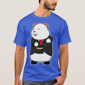Hamster som Magician med Magic trollspö Hat T Shirt