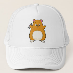 Hamster som Mechanic med Wrench Keps