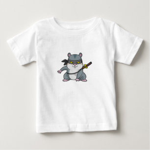 Hamster som Ninja vid martialkonsten med Sword T Shirt