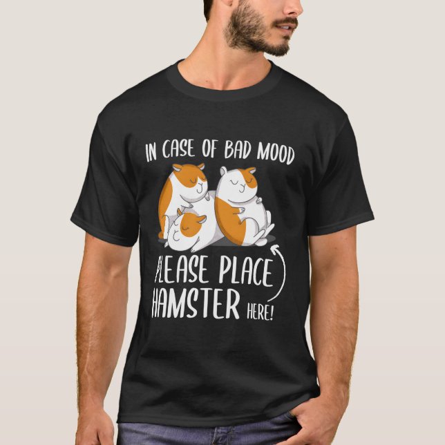 Hamster som säger att Hamster Mamma ska klumpa iho T Shirt (Framsida)