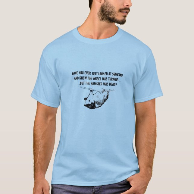 Hamster som ut hänger tee shirt (Framsida)