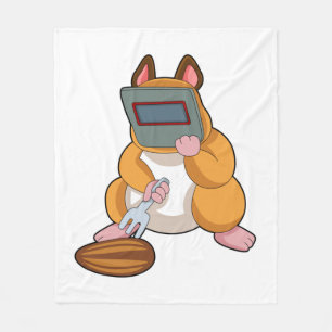 Hamster som Welder.PNG Fleecefilt
