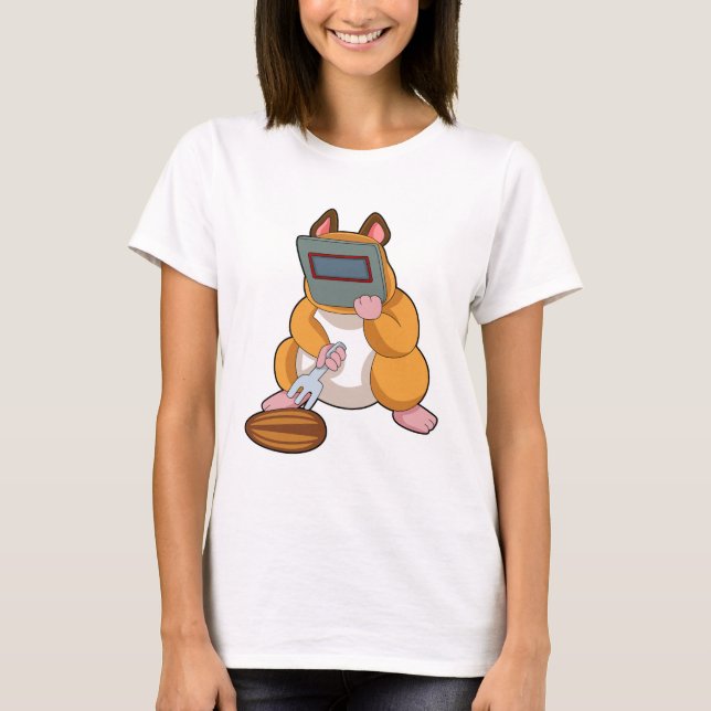 Hamster som Welder.PNG T Shirt (Framsida)