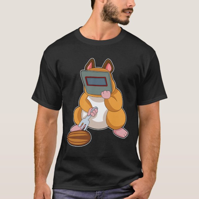 Hamster som Welder.PNG T Shirt (Framsida)