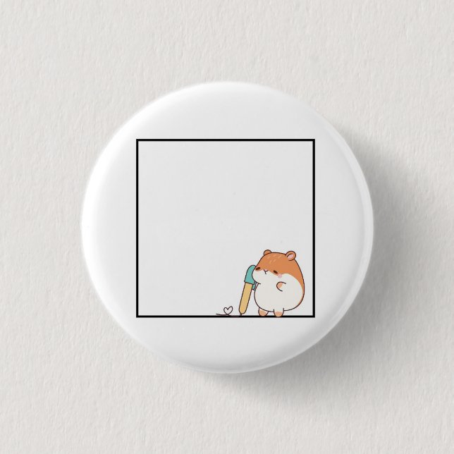Hamster, söt hamster tema knapp (Framsida)