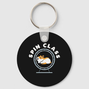 Hamster Spin Class Nyckelring