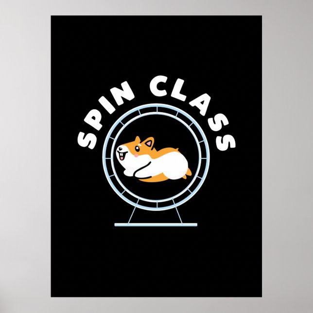 Hamster Spin Class Poster (Framsidan)