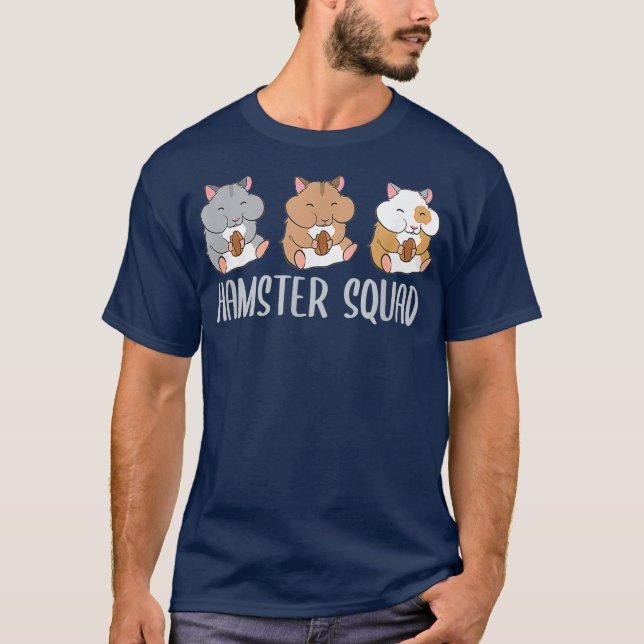 Hamster Squad Funny Hamsters Rodent Team T Shirt (Framsida)