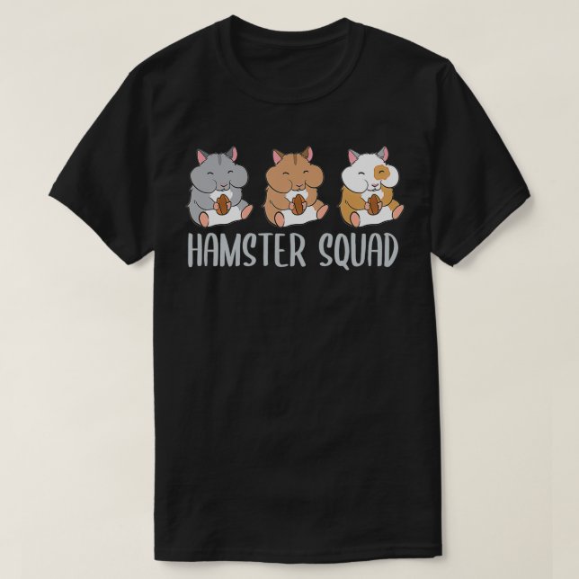 Hamster Squad Funny Hamsters Rodent Team T Shirt (Design framsida)
