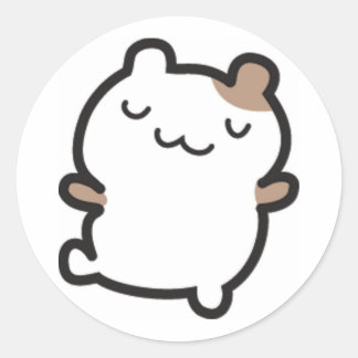 Hamster Stickers Runt Klistermärke