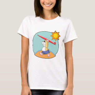 Hamster Surfing Surfbräda Sommar T Shirt