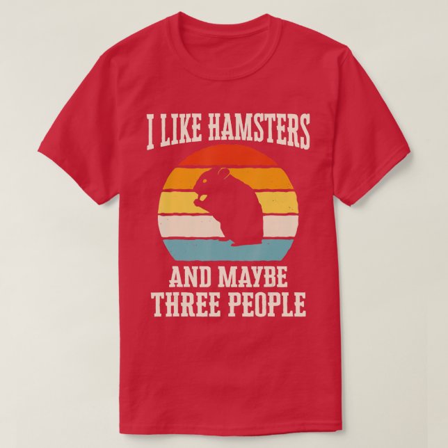 Hamster Syrian Hamster Dwarf Hamster T Shirt (Design framsida)