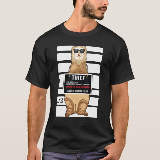 Hamster Thief Hamster Owner Birthday T Shirt (Framsida)
