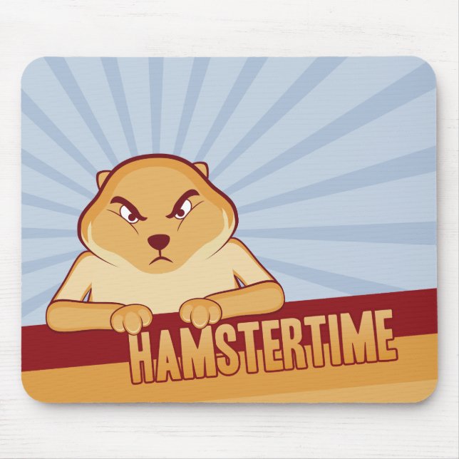 Hamster Time Mousepad - vågrät Musmatta (Framsidan)