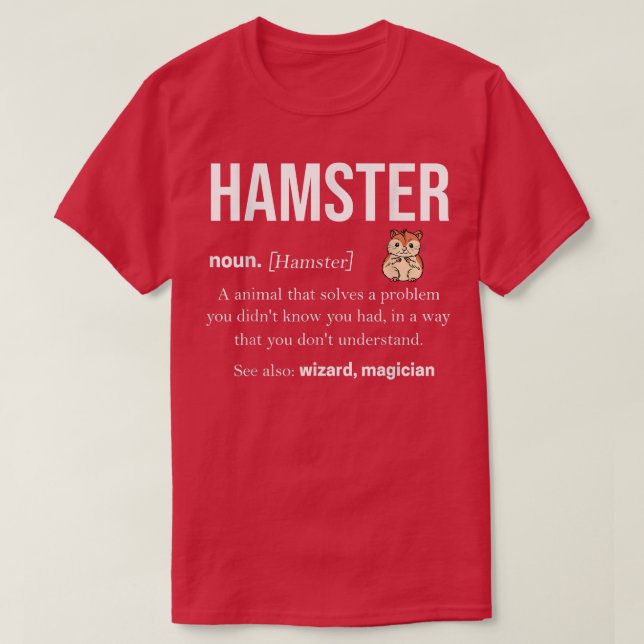 Hamster Tshirt Pet Rodent Guinea Gris Dwarf2622 T Shirt (Design framsida)