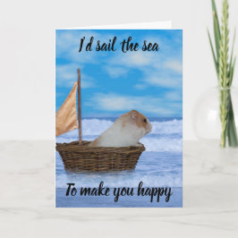 Hamster valentine-kort helgkort