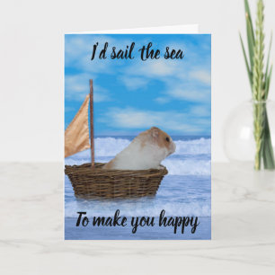 Hamster valentine-kort helgkort