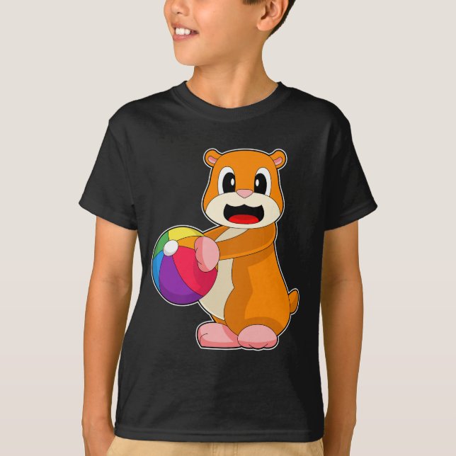 Hamster Vatten polo T Shirt (Framsida)