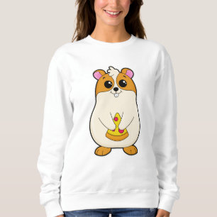 Hamster vid Eating of Pizza T Shirt