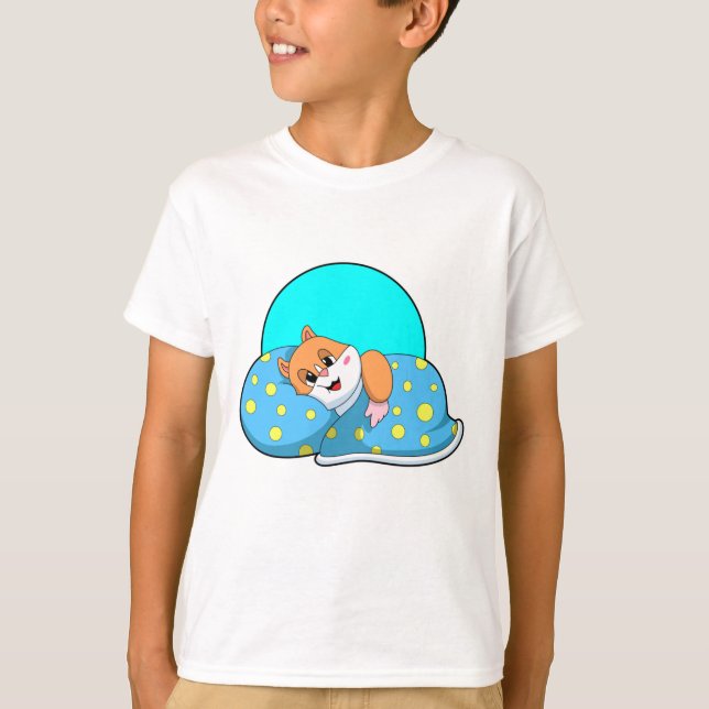 Hamster vid sovande med Blanket.PNG T Shirt (Framsida)