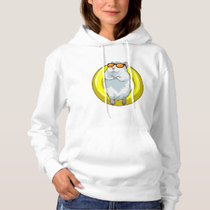 Hamster vid Swimming med Simma ring T Shirt