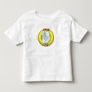 Hamster vid Swimming med Simma ring T Shirt