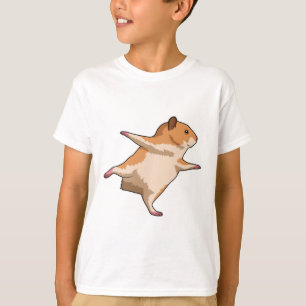 Hamster vid Yoga Stretching Ben T Shirt