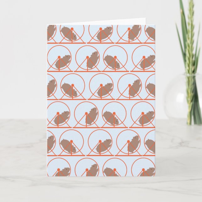 Hamster Wheel Note Cards Kort (Framsida)