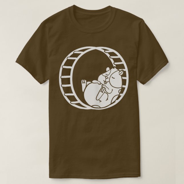 Hamster Wheel Pet T Shirt (Design framsida)