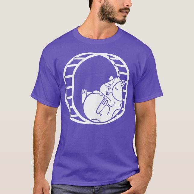 Hamster Wheel Pet T Shirt (Framsida)